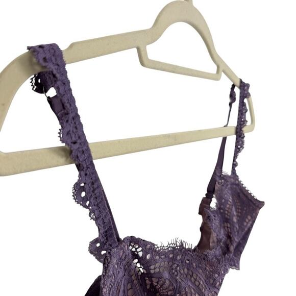 Victorias Secret Dream Angels Push Up Without Padding Purple Lace Bra Wired 34DD - Picture 3 of 16